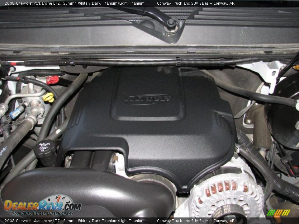 2008 Chevrolet Avalanche LTZ Summit White / Dark Titanium/Light Titanium Photo #24