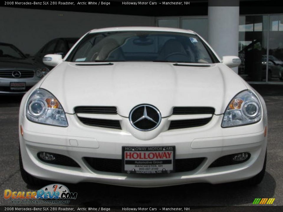 2008 Mercedes-Benz SLK 280 Roadster Arctic White / Beige Photo #3