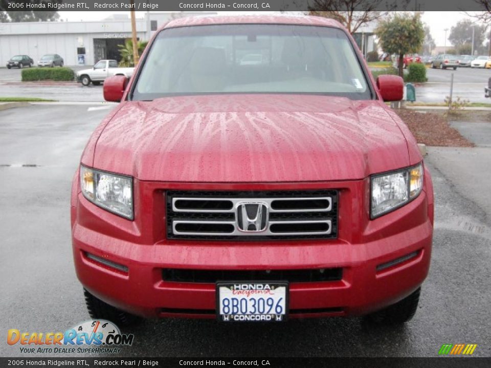 2006 Honda Ridgeline RTL Redrock Pearl / Beige Photo #8