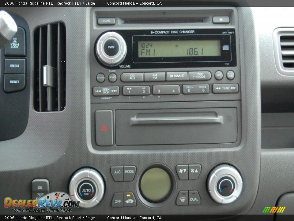 2006 Honda Ridgeline RTL Redrock Pearl / Beige Photo #13
