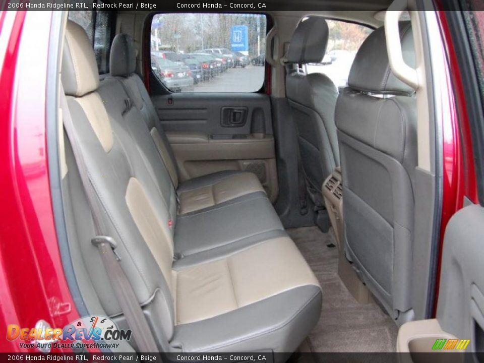2006 Honda Ridgeline RTL Redrock Pearl / Beige Photo #15