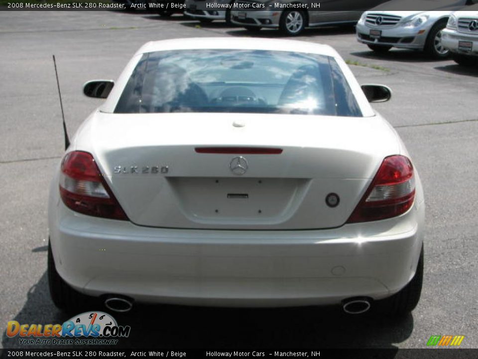 2008 Mercedes-Benz SLK 280 Roadster Arctic White / Beige Photo #7