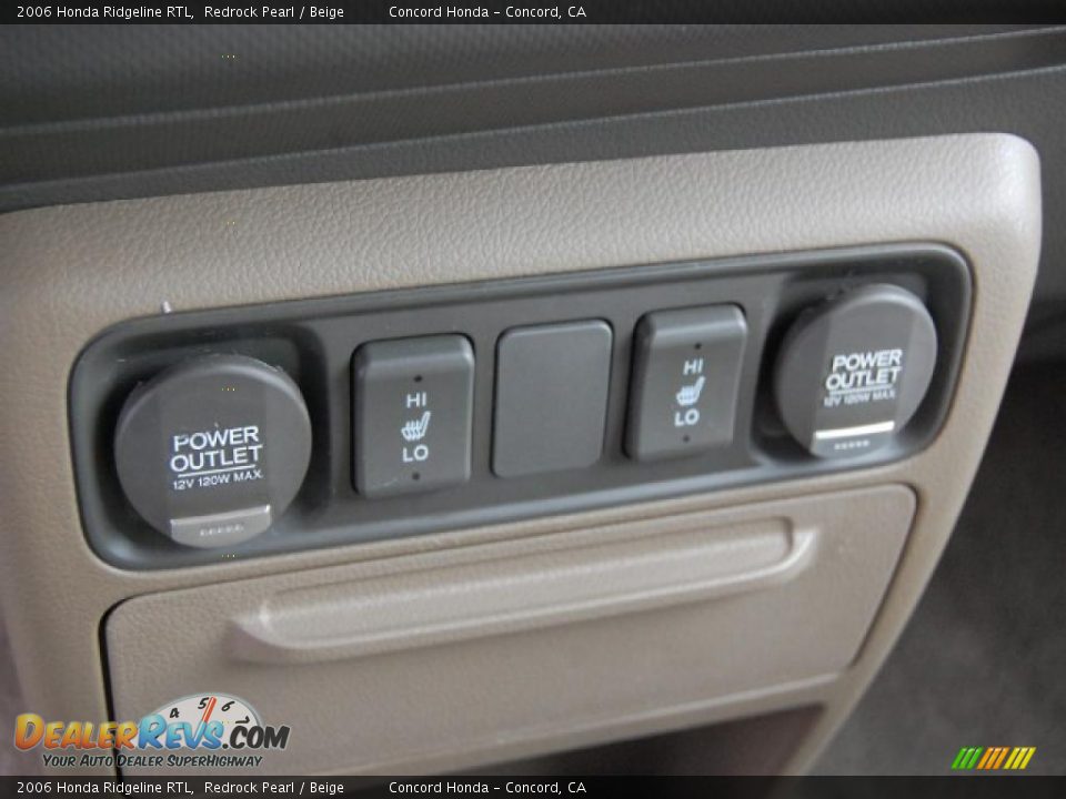 2006 Honda Ridgeline RTL Redrock Pearl / Beige Photo #21