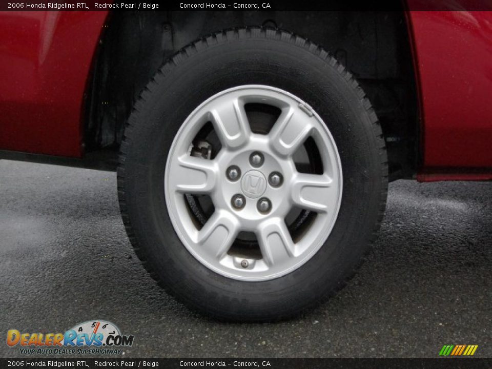 2006 Honda Ridgeline RTL Redrock Pearl / Beige Photo #30