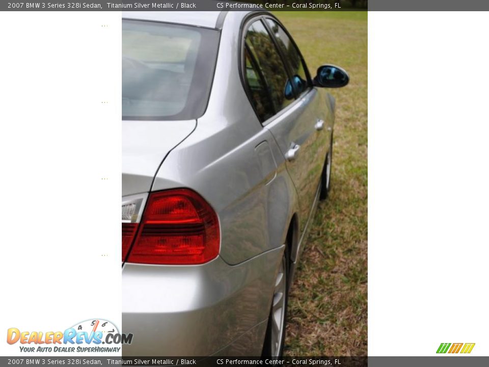 2007 BMW 3 Series 328i Sedan Titanium Silver Metallic / Black Photo #12