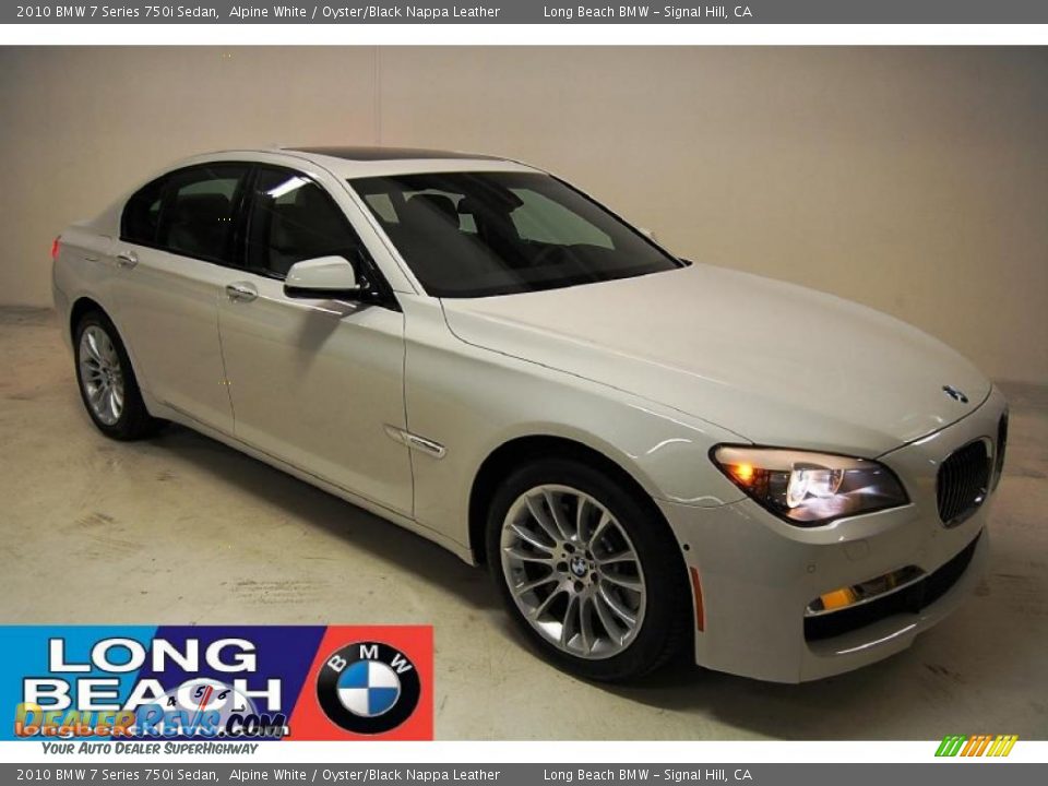 2010 BMW 7 Series 750i Sedan Alpine White / Oyster/Black Nappa Leather Photo #1