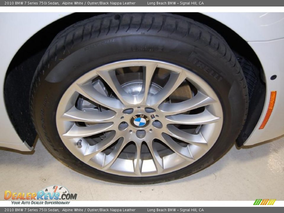 2010 BMW 7 Series 750i Sedan Alpine White / Oyster/Black Nappa Leather Photo #3