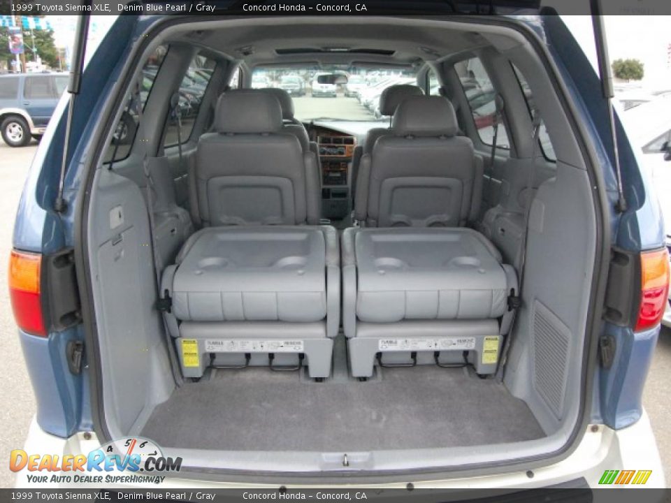 1999 Toyota Sienna XLE Denim Blue Pearl / Gray Photo #10