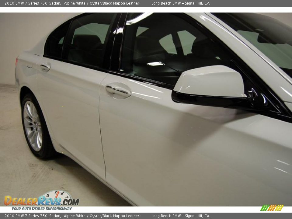 2010 BMW 7 Series 750i Sedan Alpine White / Oyster/Black Nappa Leather Photo #4