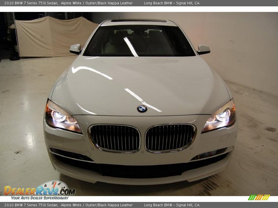 2010 BMW 7 Series 750i Sedan Alpine White / Oyster/Black Nappa Leather Photo #5