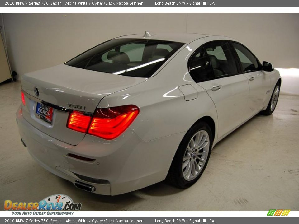 2010 BMW 7 Series 750i Sedan Alpine White / Oyster/Black Nappa Leather Photo #6