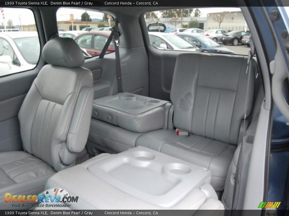 1999 Toyota Sienna XLE Denim Blue Pearl / Gray Photo #12