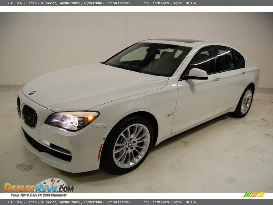 2010 BMW 7 Series 750i Sedan Alpine White / Oyster/Black Nappa Leather Photo #11