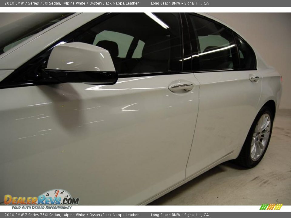 2010 BMW 7 Series 750i Sedan Alpine White / Oyster/Black Nappa Leather Photo #14