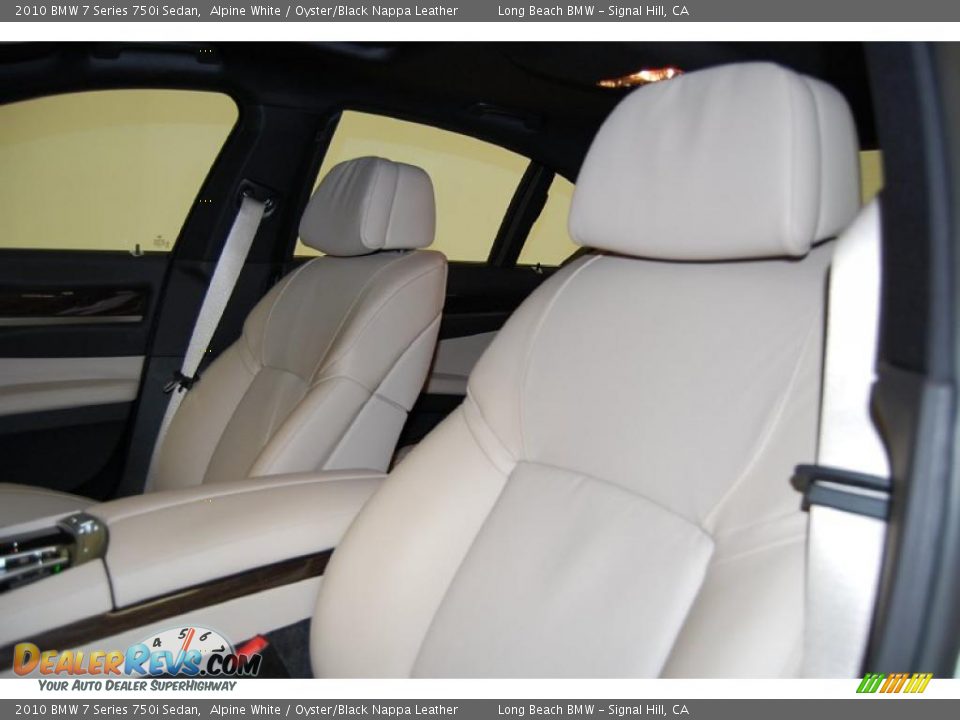 2010 BMW 7 Series 750i Sedan Alpine White / Oyster/Black Nappa Leather Photo #21