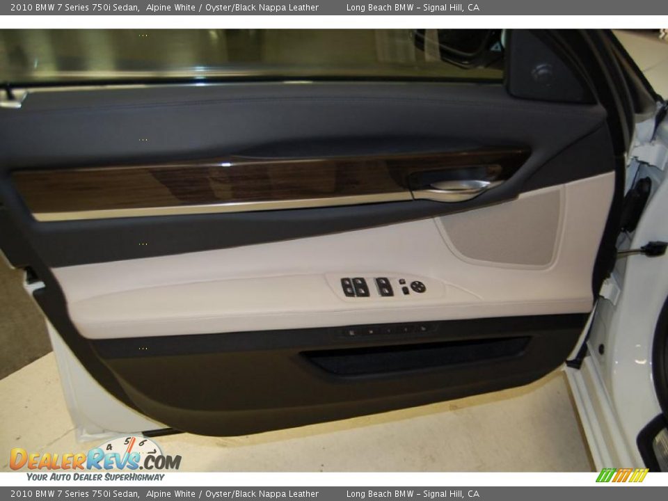 2010 BMW 7 Series 750i Sedan Alpine White / Oyster/Black Nappa Leather Photo #23