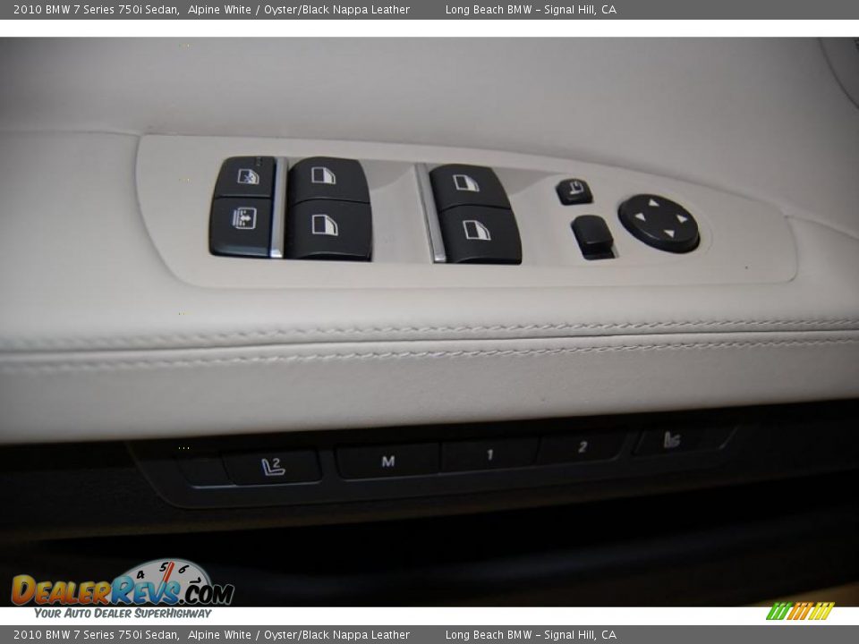 2010 BMW 7 Series 750i Sedan Alpine White / Oyster/Black Nappa Leather Photo #24
