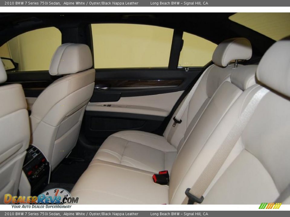 2010 BMW 7 Series 750i Sedan Alpine White / Oyster/Black Nappa Leather Photo #26