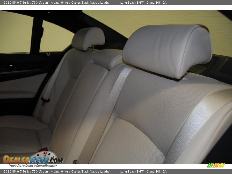 2010 BMW 7 Series 750i Sedan Alpine White / Oyster/Black Nappa Leather Photo #27