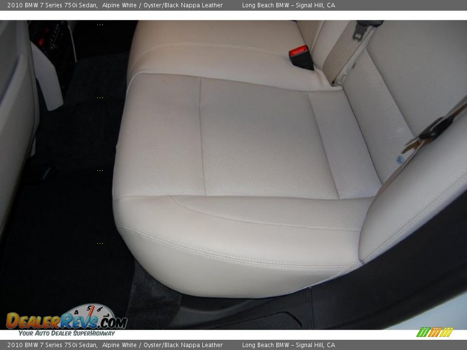 2010 BMW 7 Series 750i Sedan Alpine White / Oyster/Black Nappa Leather Photo #28
