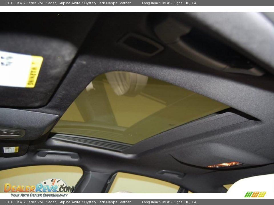 2010 BMW 7 Series 750i Sedan Alpine White / Oyster/Black Nappa Leather Photo #30