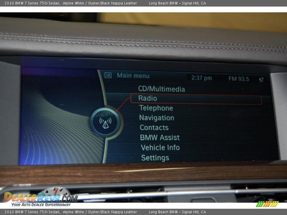 2010 BMW 7 Series 750i Sedan Alpine White / Oyster/Black Nappa Leather Photo #34