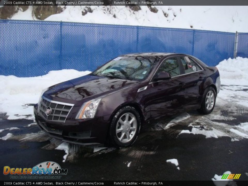 2009 Cadillac CTS 4 AWD Sedan Black Cherry / Cashmere/Cocoa Photo #1