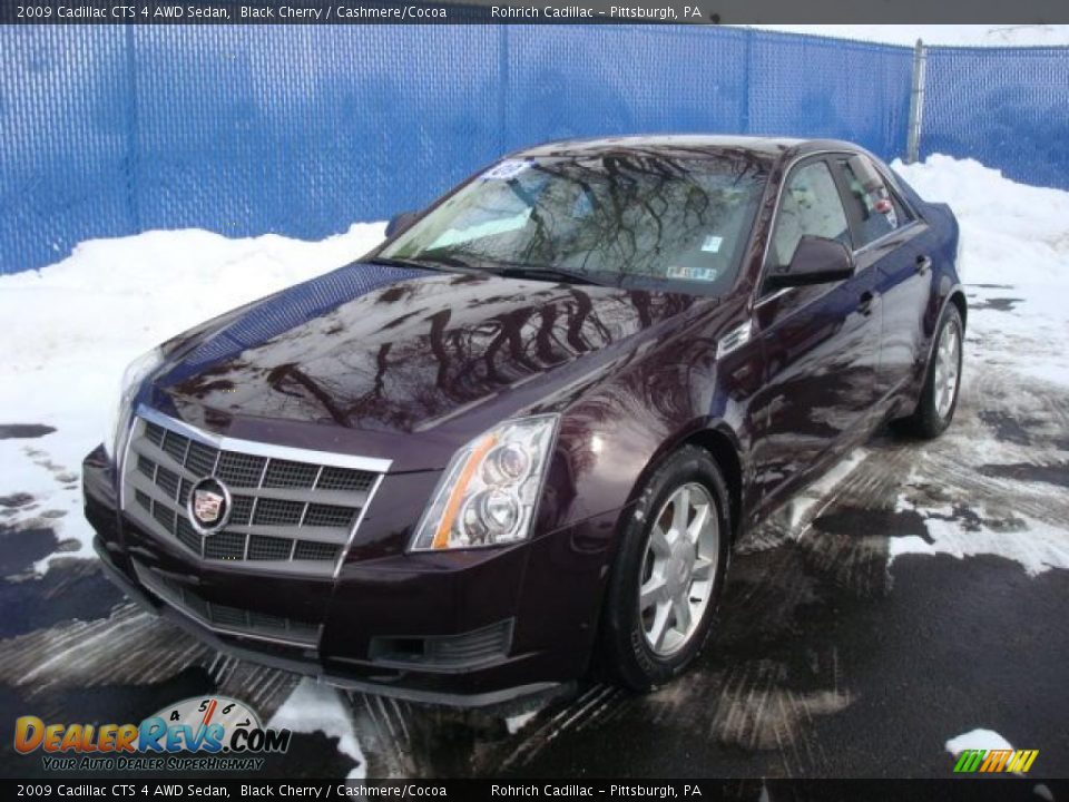 2009 Cadillac CTS 4 AWD Sedan Black Cherry / Cashmere/Cocoa Photo #8