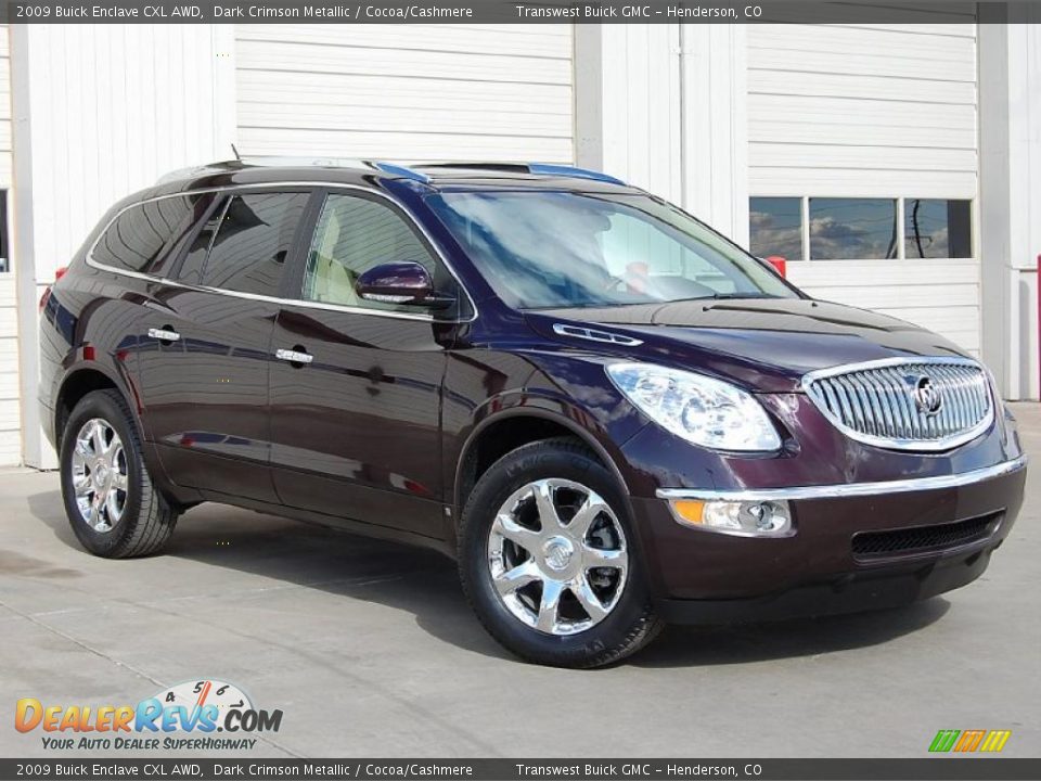 2009 Buick Enclave CXL AWD Dark Crimson Metallic / Cocoa/Cashmere Photo #1