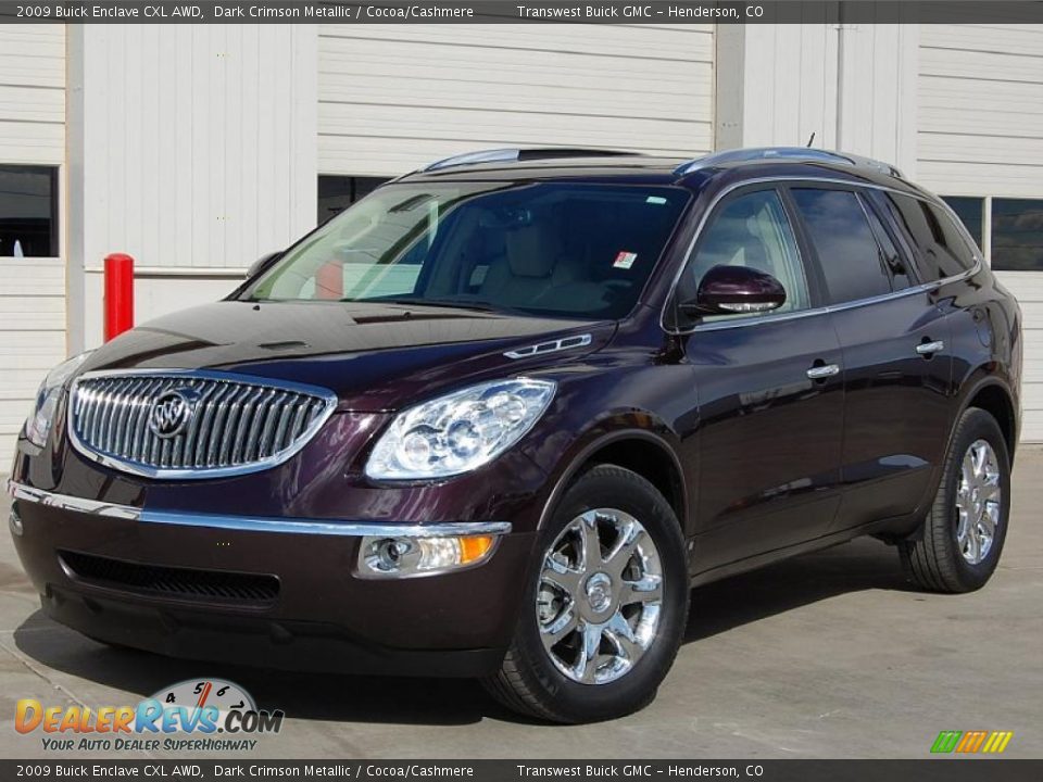 2009 Buick Enclave CXL AWD Dark Crimson Metallic / Cocoa/Cashmere Photo #3