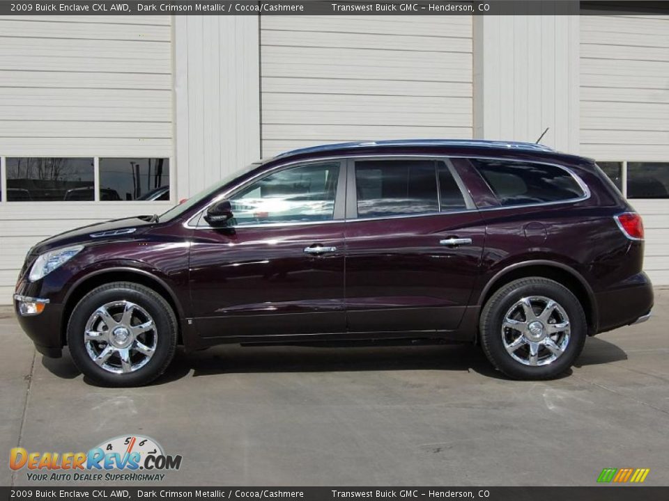 2009 Buick Enclave CXL AWD Dark Crimson Metallic / Cocoa/Cashmere Photo #4