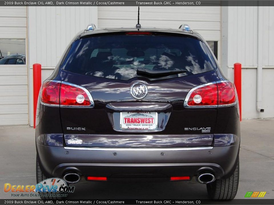 2009 Buick Enclave CXL AWD Dark Crimson Metallic / Cocoa/Cashmere Photo #5