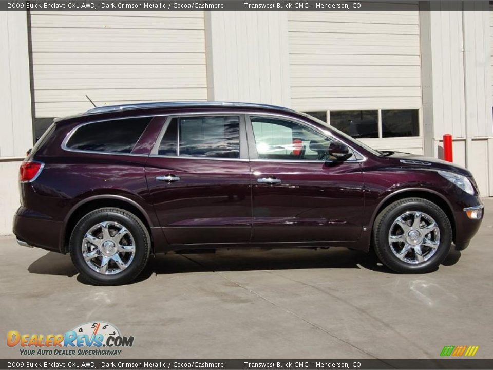 2009 Buick Enclave CXL AWD Dark Crimson Metallic / Cocoa/Cashmere Photo #6