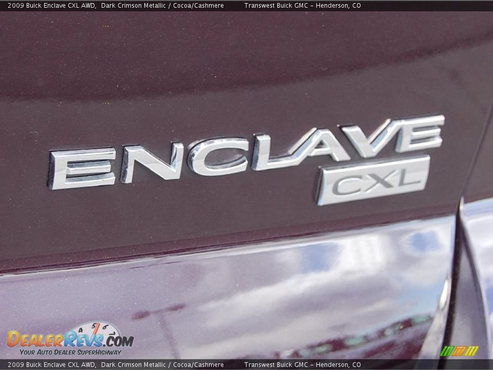 2009 Buick Enclave CXL AWD Dark Crimson Metallic / Cocoa/Cashmere Photo #9