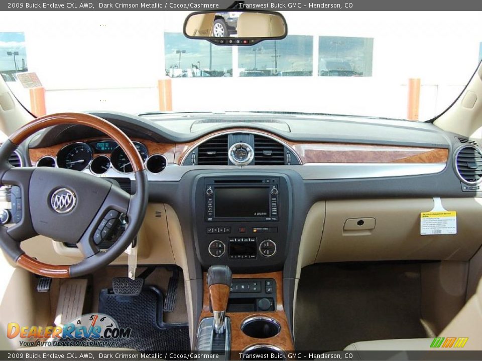 2009 Buick Enclave CXL AWD Dark Crimson Metallic / Cocoa/Cashmere Photo #10