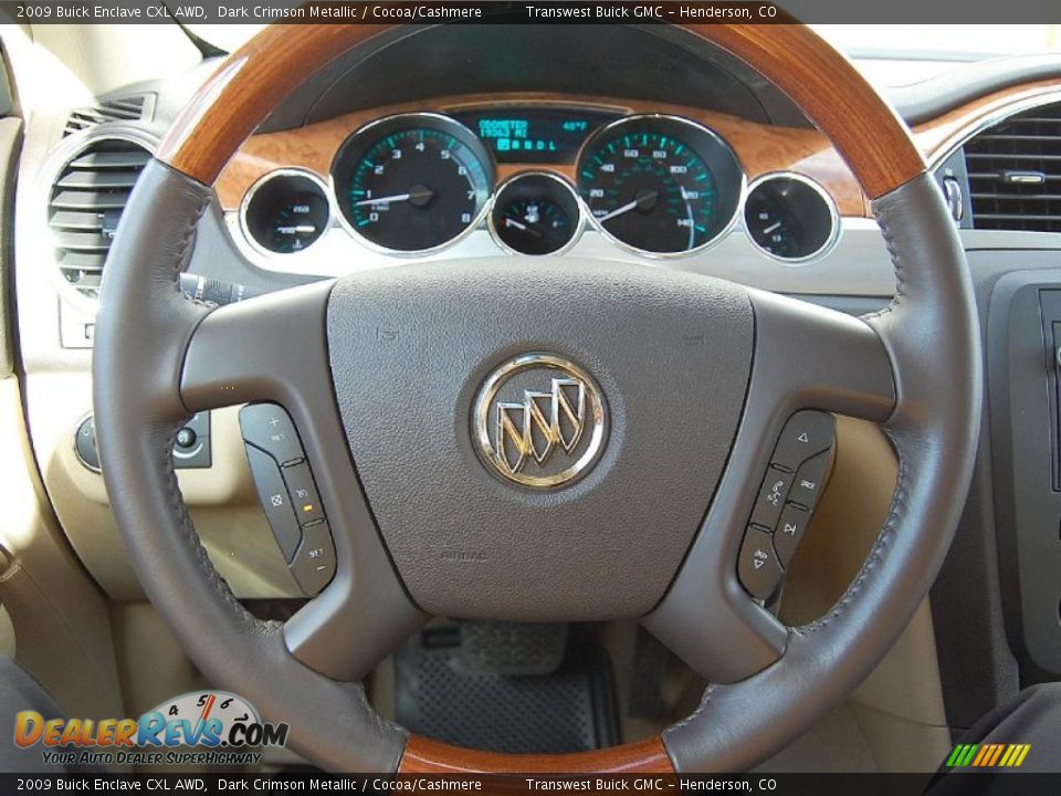 2009 Buick Enclave CXL AWD Dark Crimson Metallic / Cocoa/Cashmere Photo #23