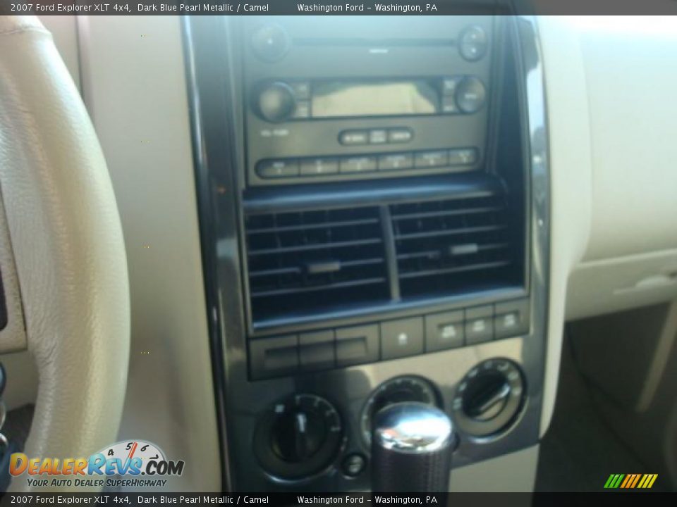 2007 Ford Explorer XLT 4x4 Dark Blue Pearl Metallic / Camel Photo #9