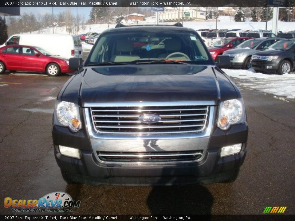 2007 Ford Explorer XLT 4x4 Dark Blue Pearl Metallic / Camel Photo #10