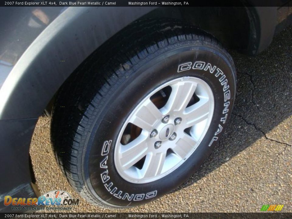 2007 Ford Explorer XLT 4x4 Dark Blue Pearl Metallic / Camel Photo #12