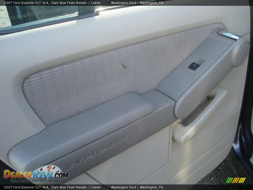 2007 Ford Explorer XLT 4x4 Dark Blue Pearl Metallic / Camel Photo #15