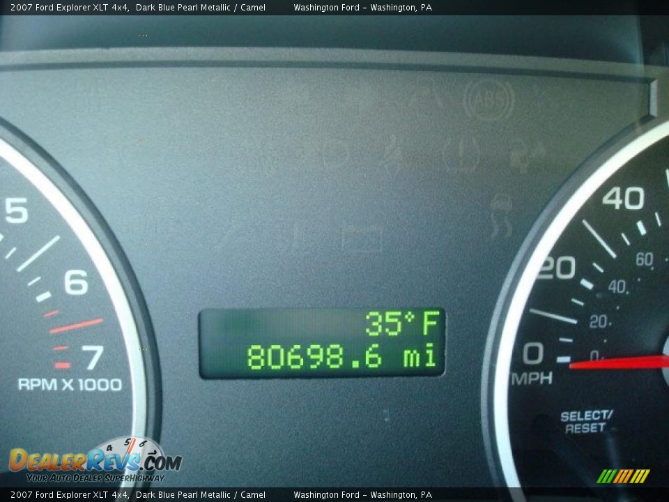 2007 Ford Explorer XLT 4x4 Dark Blue Pearl Metallic / Camel Photo #20