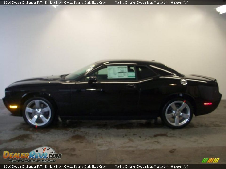 2010 Dodge Challenger R/T Brilliant Black Crystal Pearl / Dark Slate Gray Photo #6