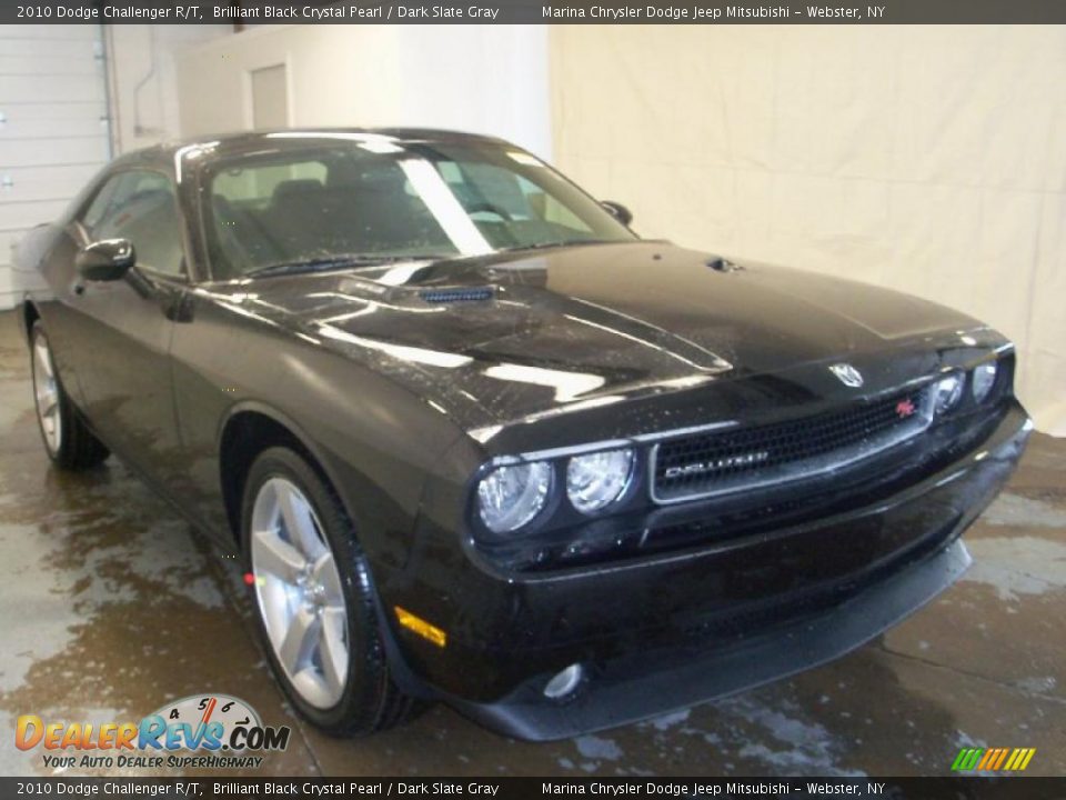 2010 Dodge Challenger R/T Brilliant Black Crystal Pearl / Dark Slate Gray Photo #10
