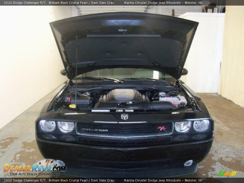 2010 Dodge Challenger R/T Brilliant Black Crystal Pearl / Dark Slate Gray Photo #12