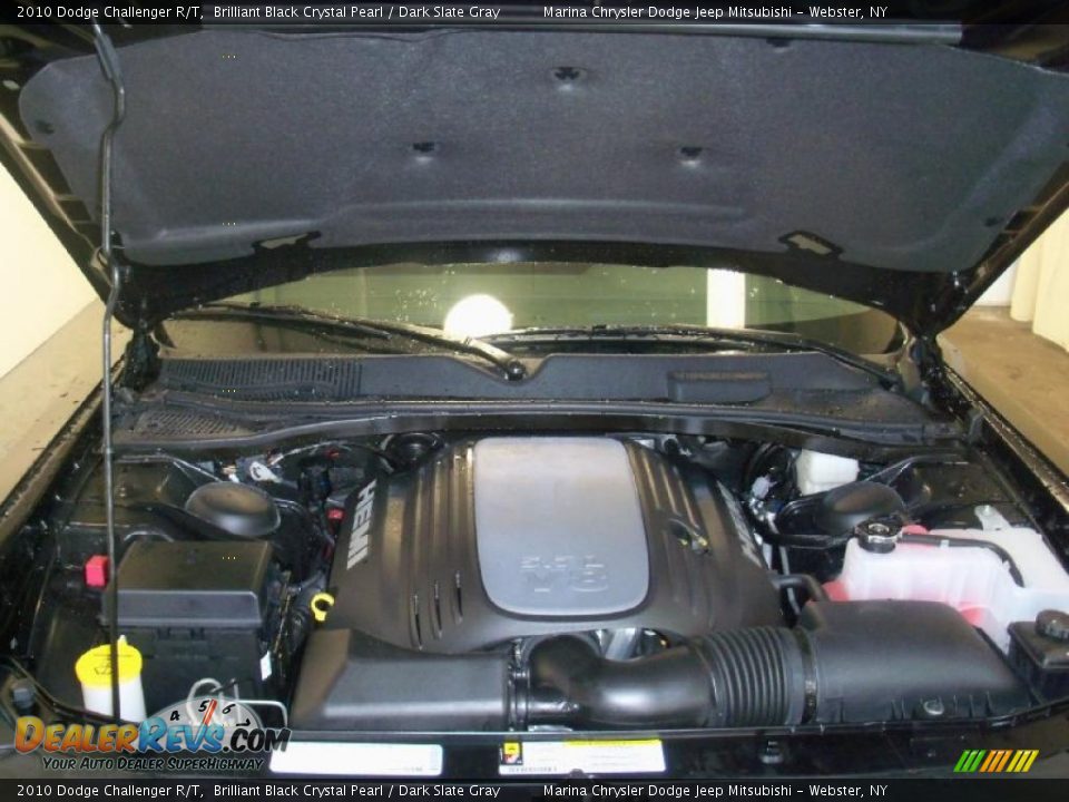 2010 Dodge Challenger R/T Brilliant Black Crystal Pearl / Dark Slate Gray Photo #13