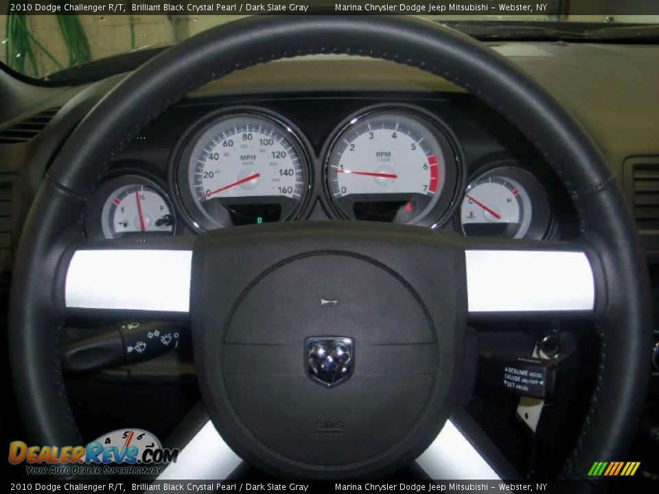2010 Dodge Challenger R/T Brilliant Black Crystal Pearl / Dark Slate Gray Photo #22