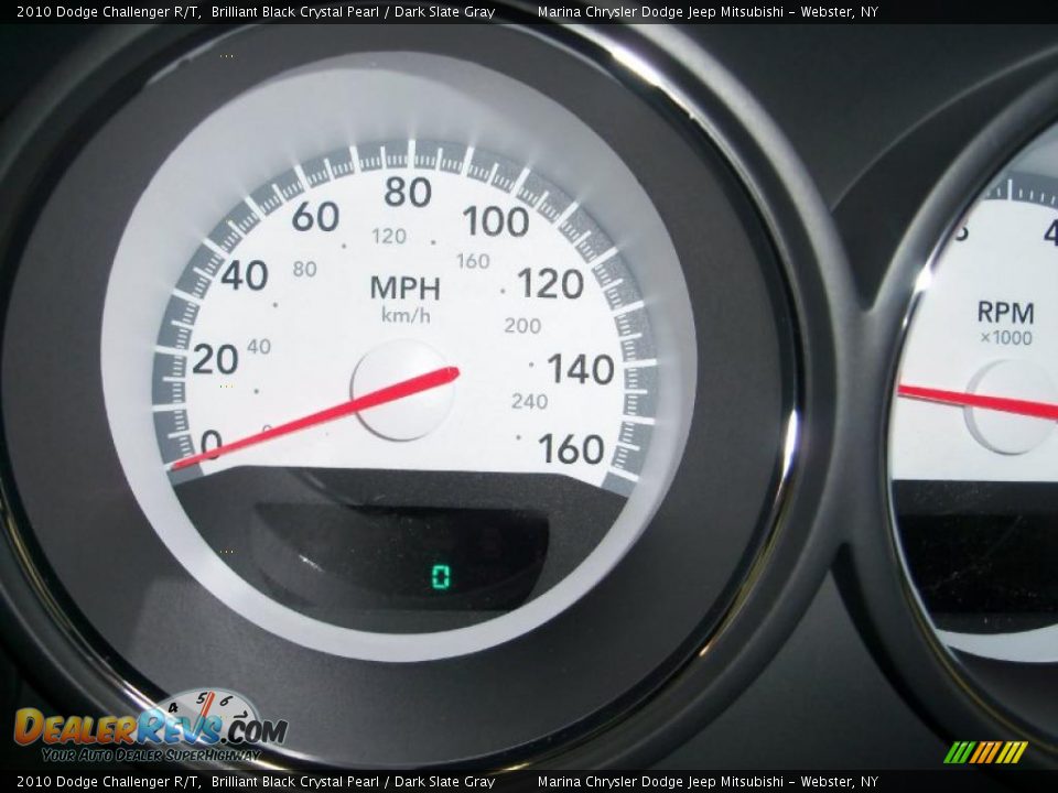 2010 Dodge Challenger R/T Brilliant Black Crystal Pearl / Dark Slate Gray Photo #23