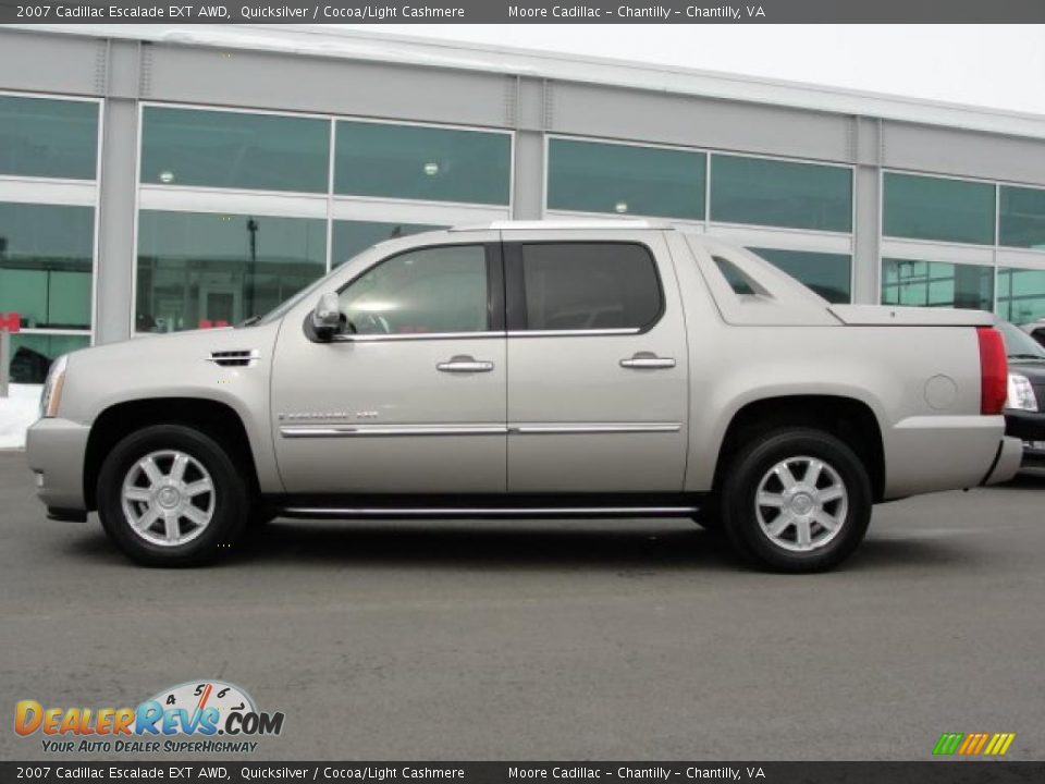 2007 Cadillac Escalade EXT AWD Quicksilver / Cocoa/Light Cashmere Photo #3