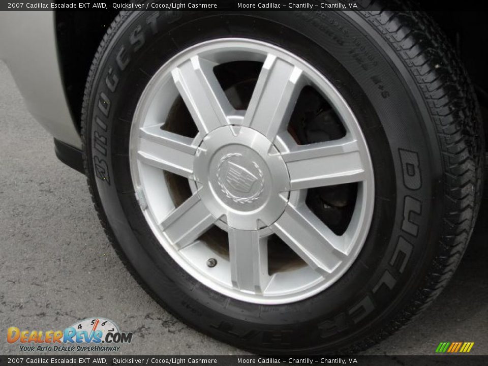 2007 Cadillac Escalade EXT AWD Quicksilver / Cocoa/Light Cashmere Photo #8