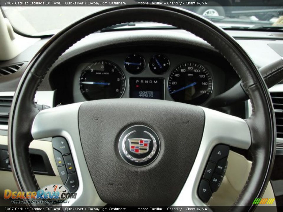 2007 Cadillac Escalade EXT AWD Quicksilver / Cocoa/Light Cashmere Photo #21